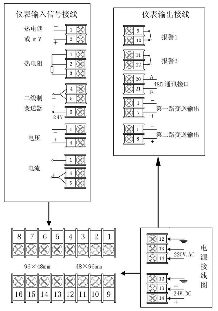 智能数字显示调节仪接线指南